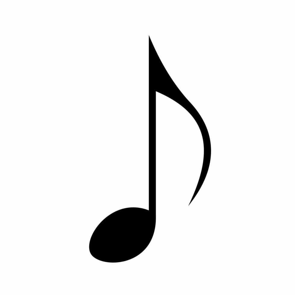 Music notes icon simple vector illustration.