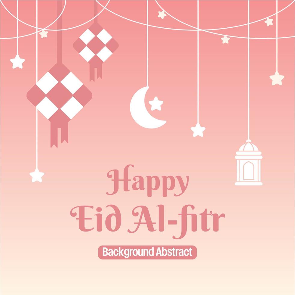 editable eid sale poster template. with diamond ornaments, moon, stars and lanterns. Design for social media and web. Islamic vector illustration