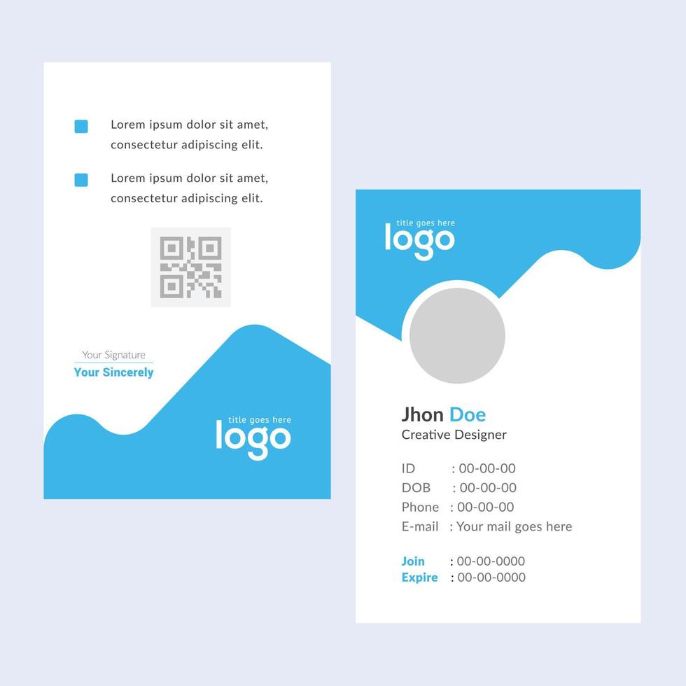 Creative Templates Business Card. Blue Business Cards. Professional and elegant abstract card templates perfect for your company and job title. vector design templates. clean business cards.