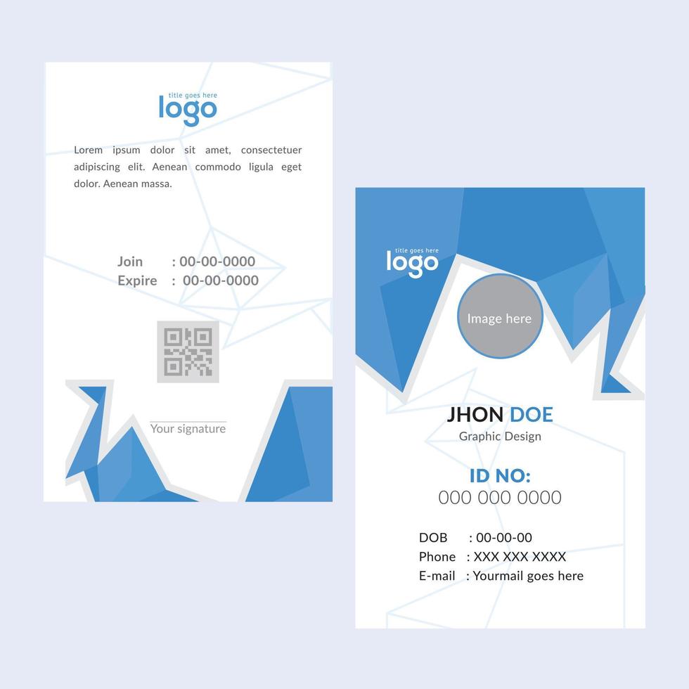 Creative Templates Business Card. Blue Business Cards. Professional and elegant abstract card templates perfect for your company and job title. vector design templates. clean business cards.