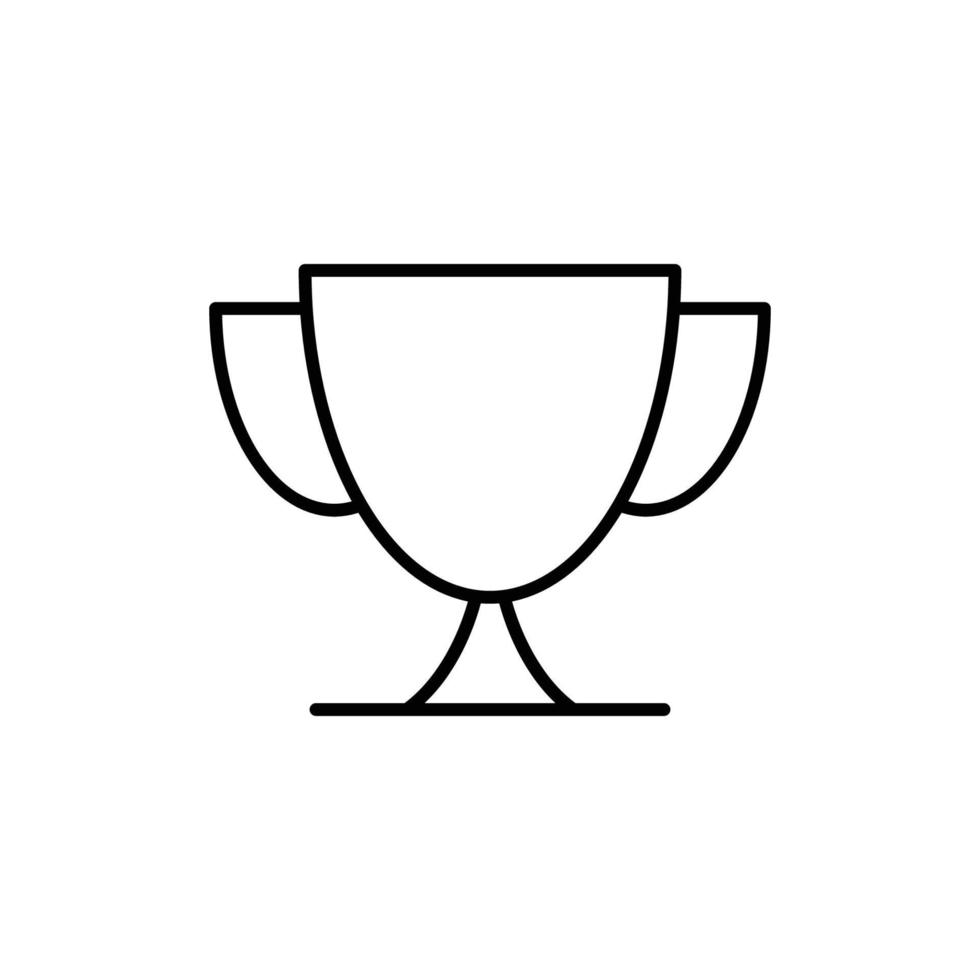 trophy icon. outline icon vector