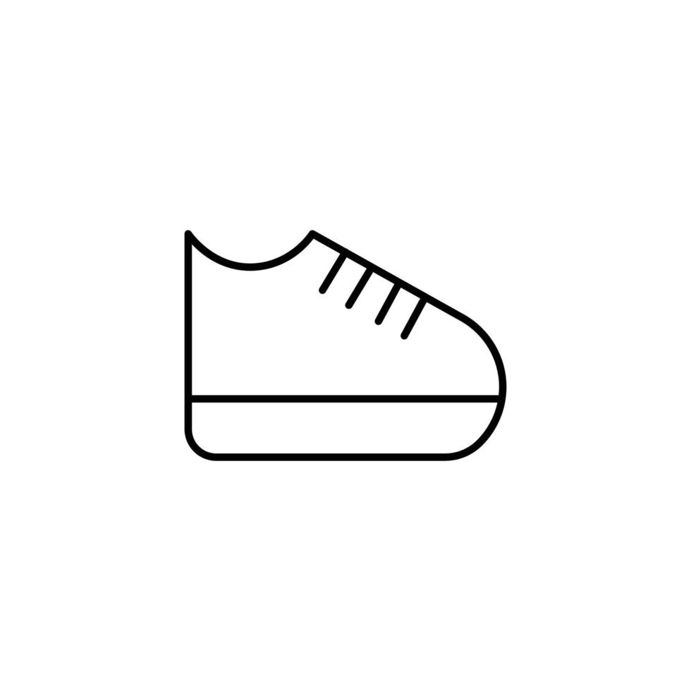 zapato icono. contorno icono vector