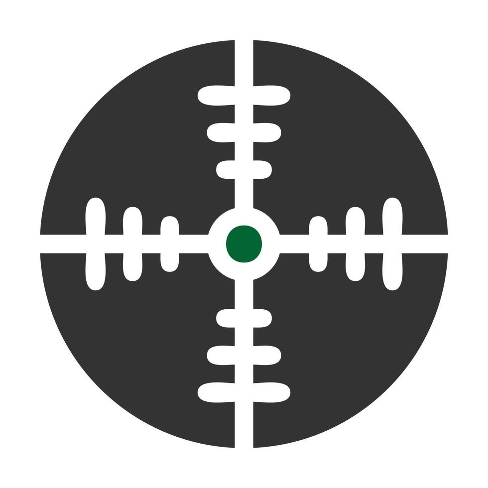 target icon solid grey green colour military symbol perfect. vector