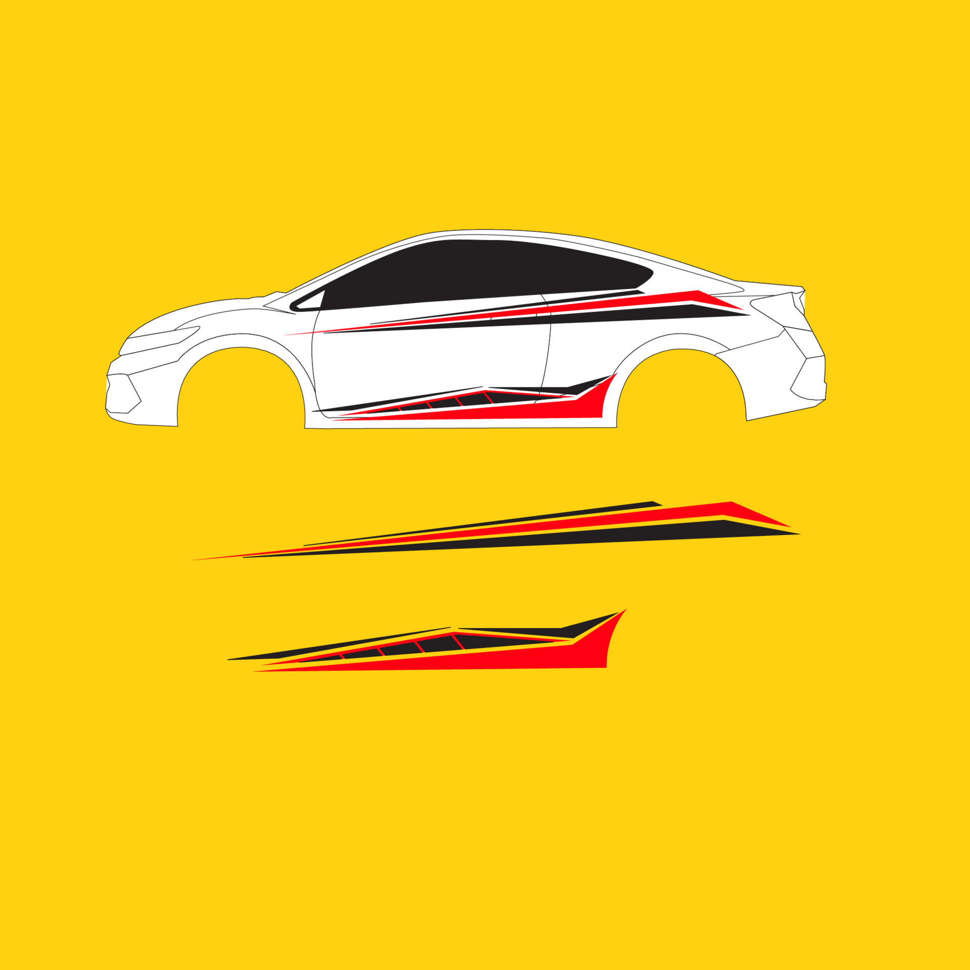 car wrapping decal design vector 22146188 Vector Art at Vecteezy