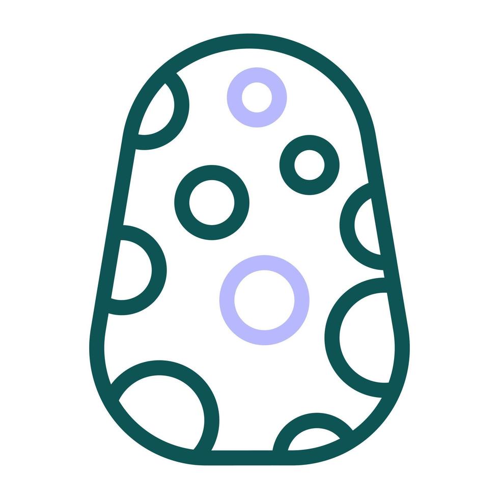 egg icon duocolor green purple colour easter symbol illustration. vector