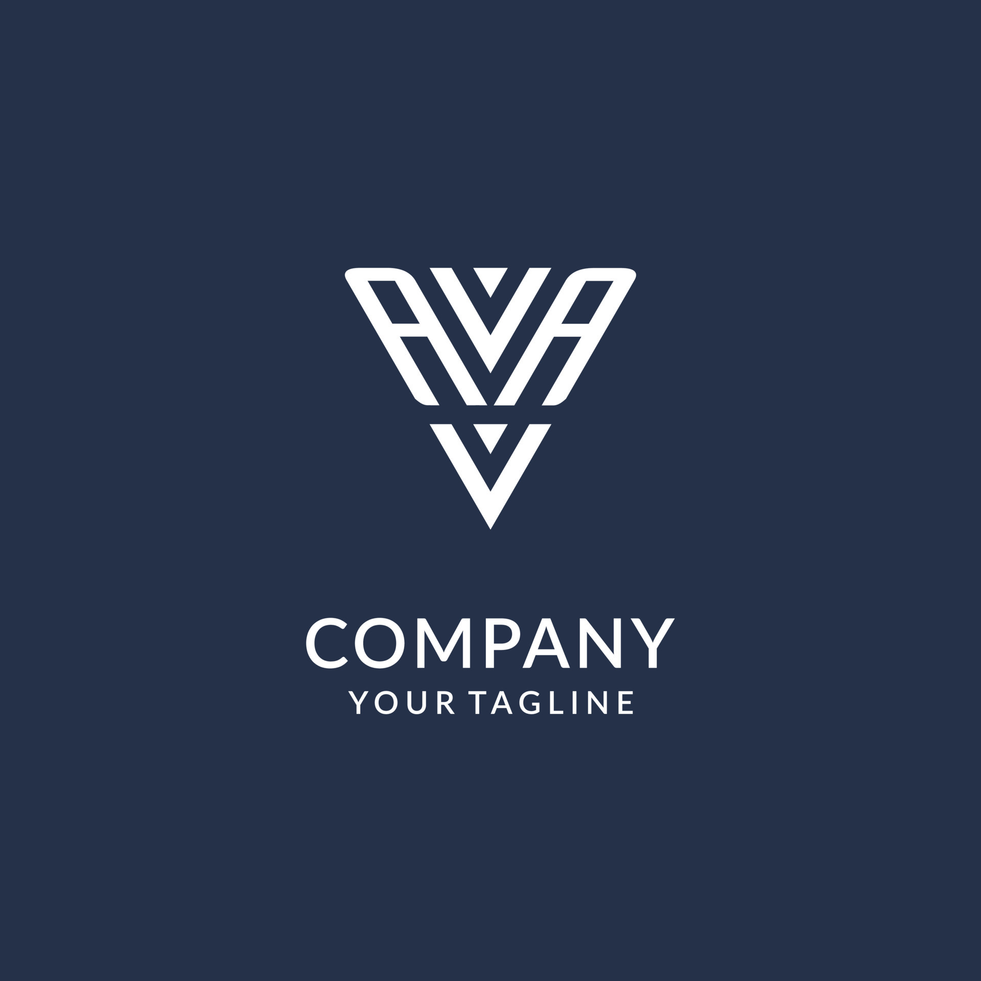 AA triangle monogram logo design ideas, creative initial letter logo ...