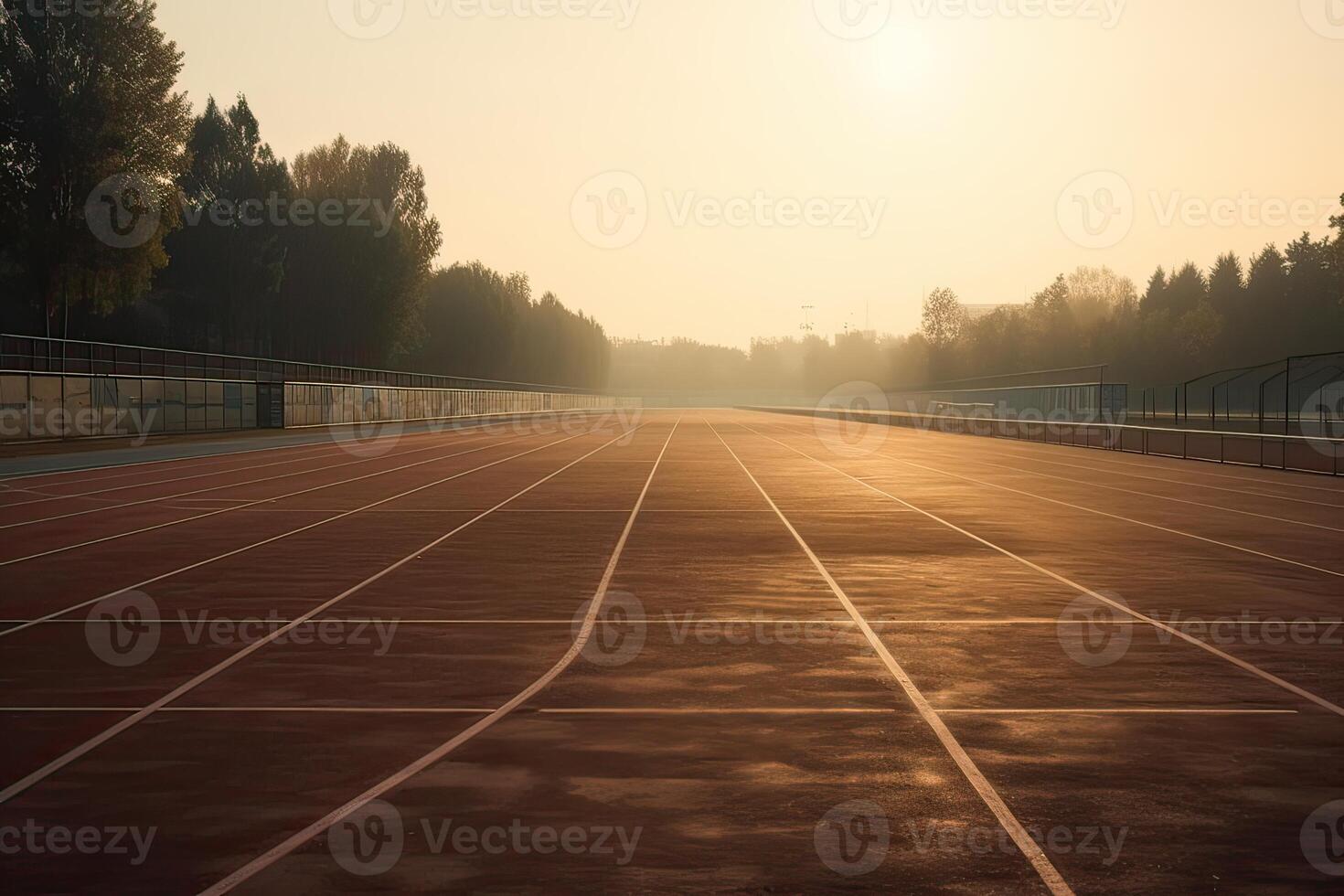 running track in a stadium. Running track in the stadium. Rubber coating. . photo