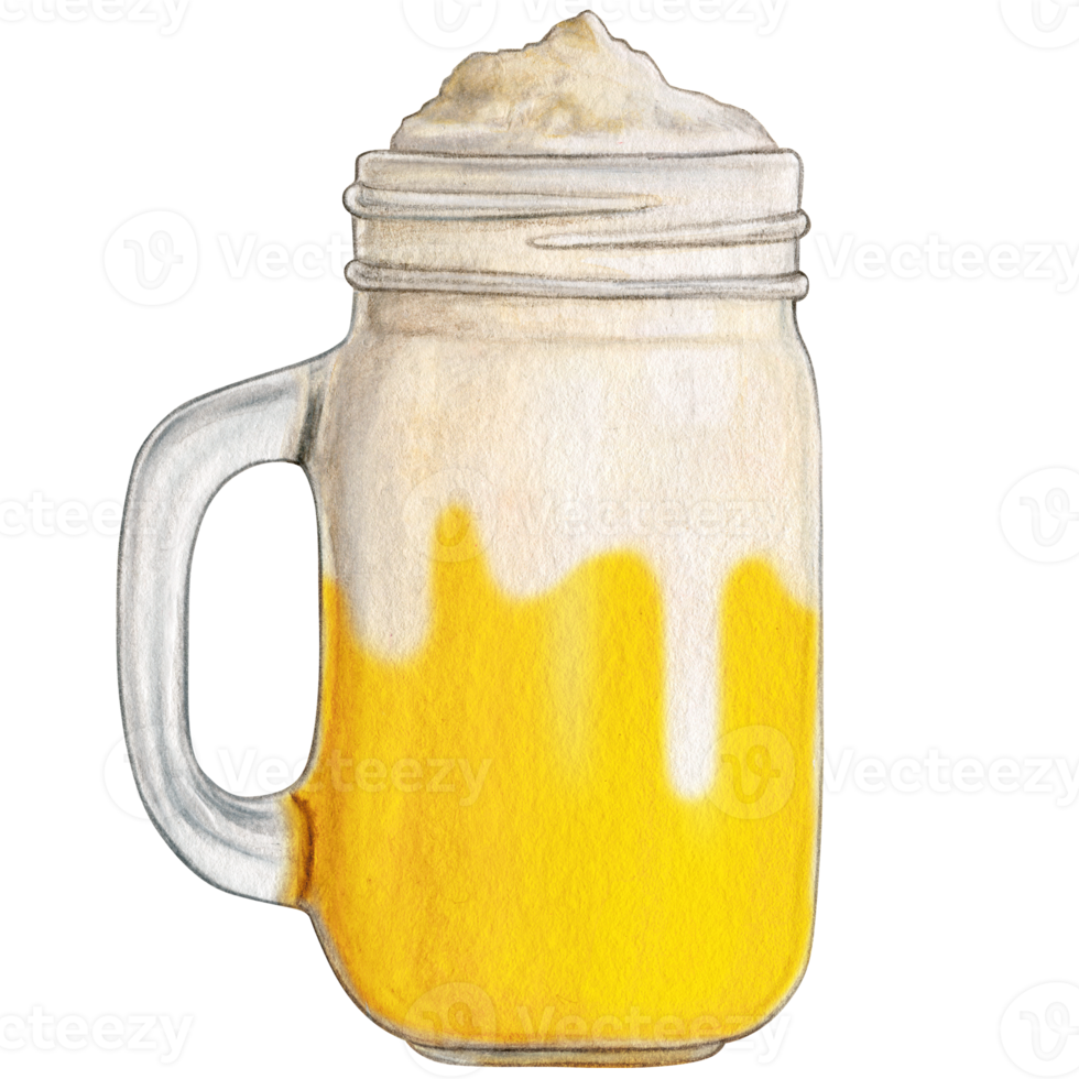 vattenfärg hand dragen milkshake png