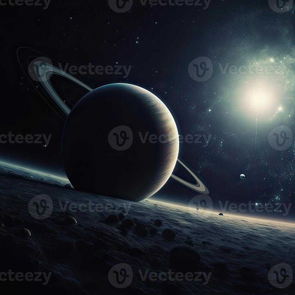 Deep space beauty, planets, stars and galaxies in endless universe. . photo