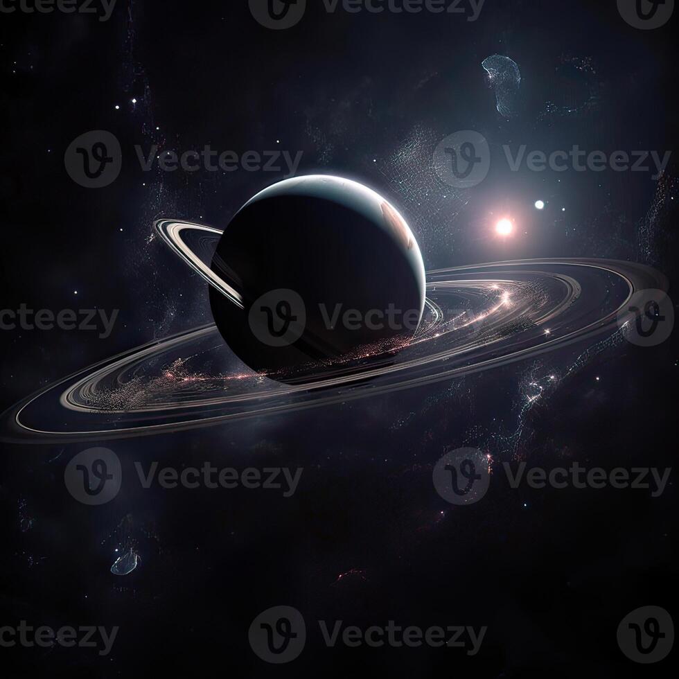 Deep space beauty, planets, stars and galaxies in endless universe. . photo