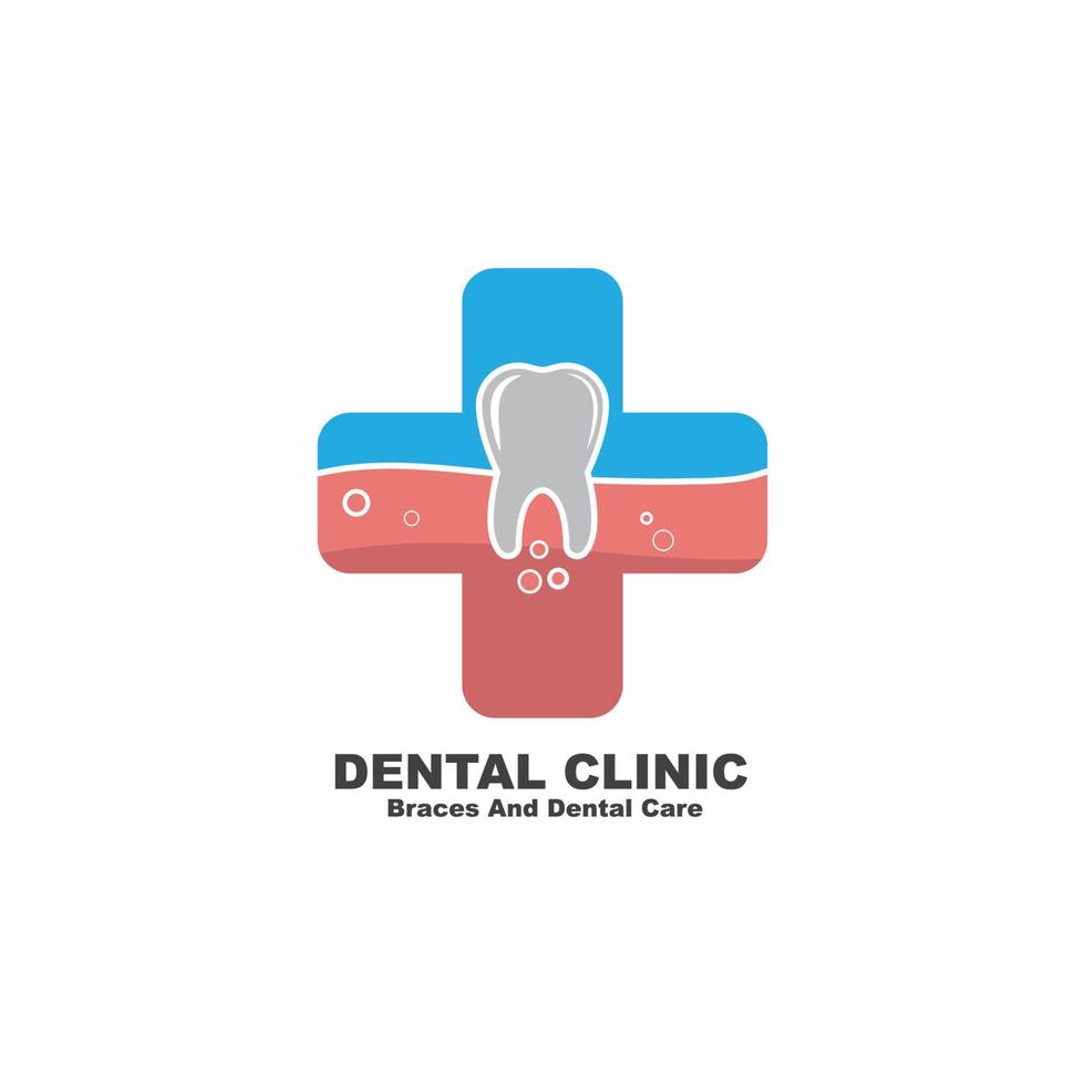 dental clínica icono logo vector ilustración diseño