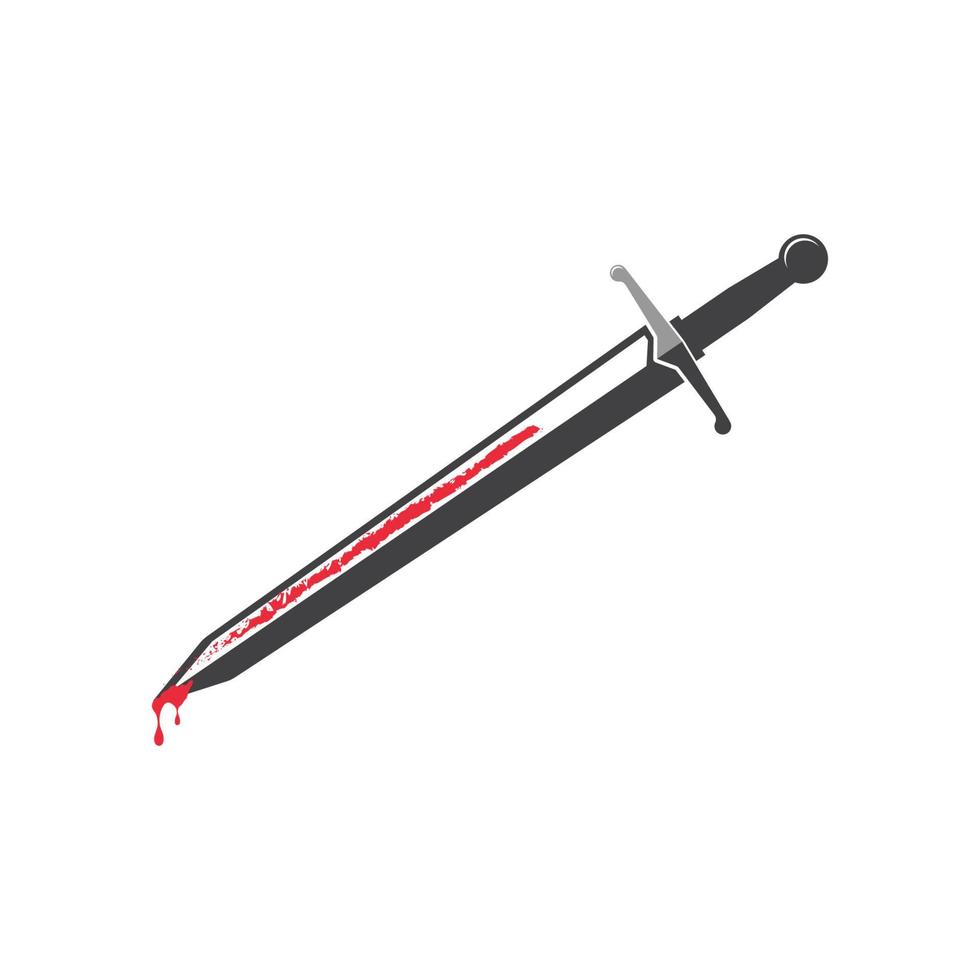 sword with blood   vector illustration design