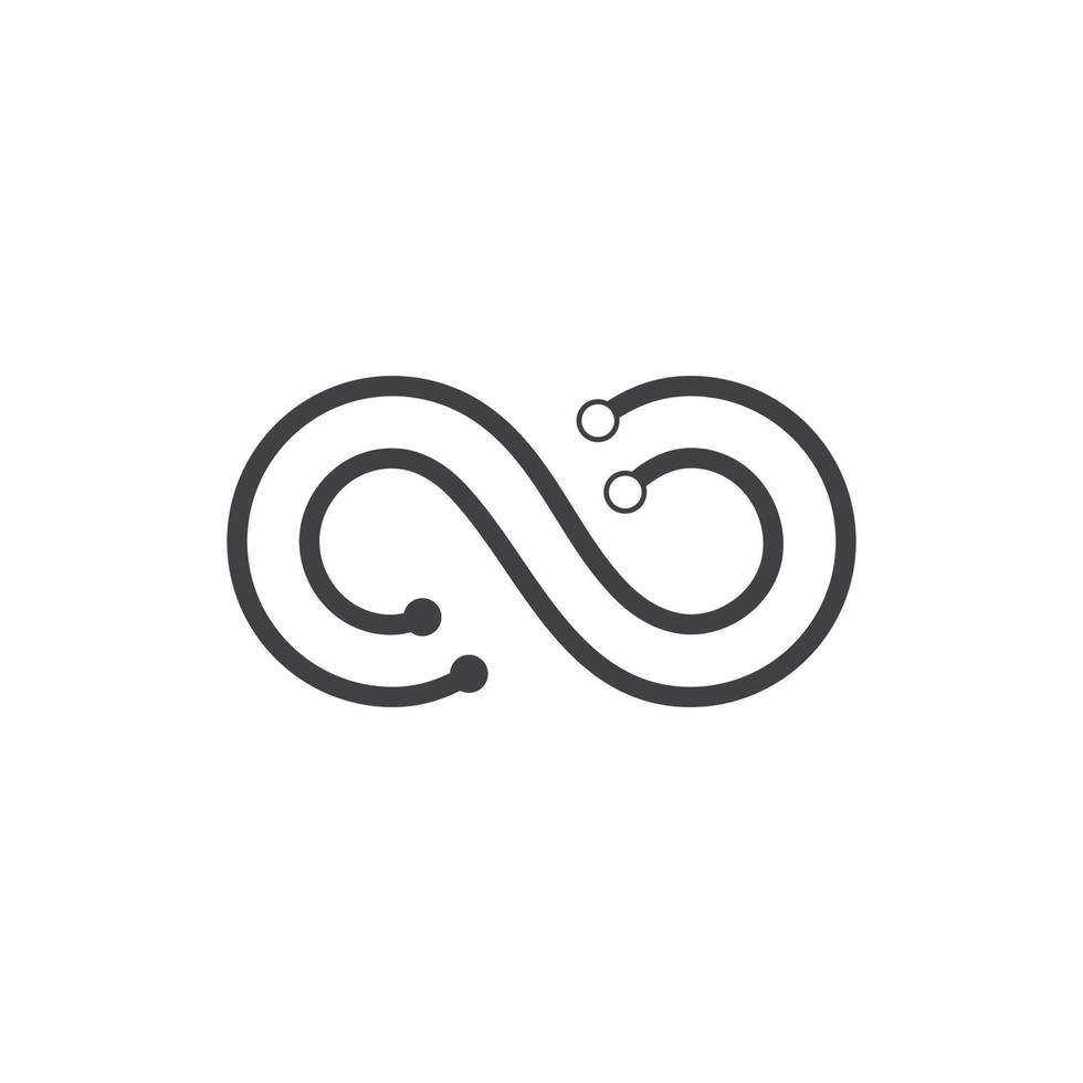 Infinity logo icon vector illustration design