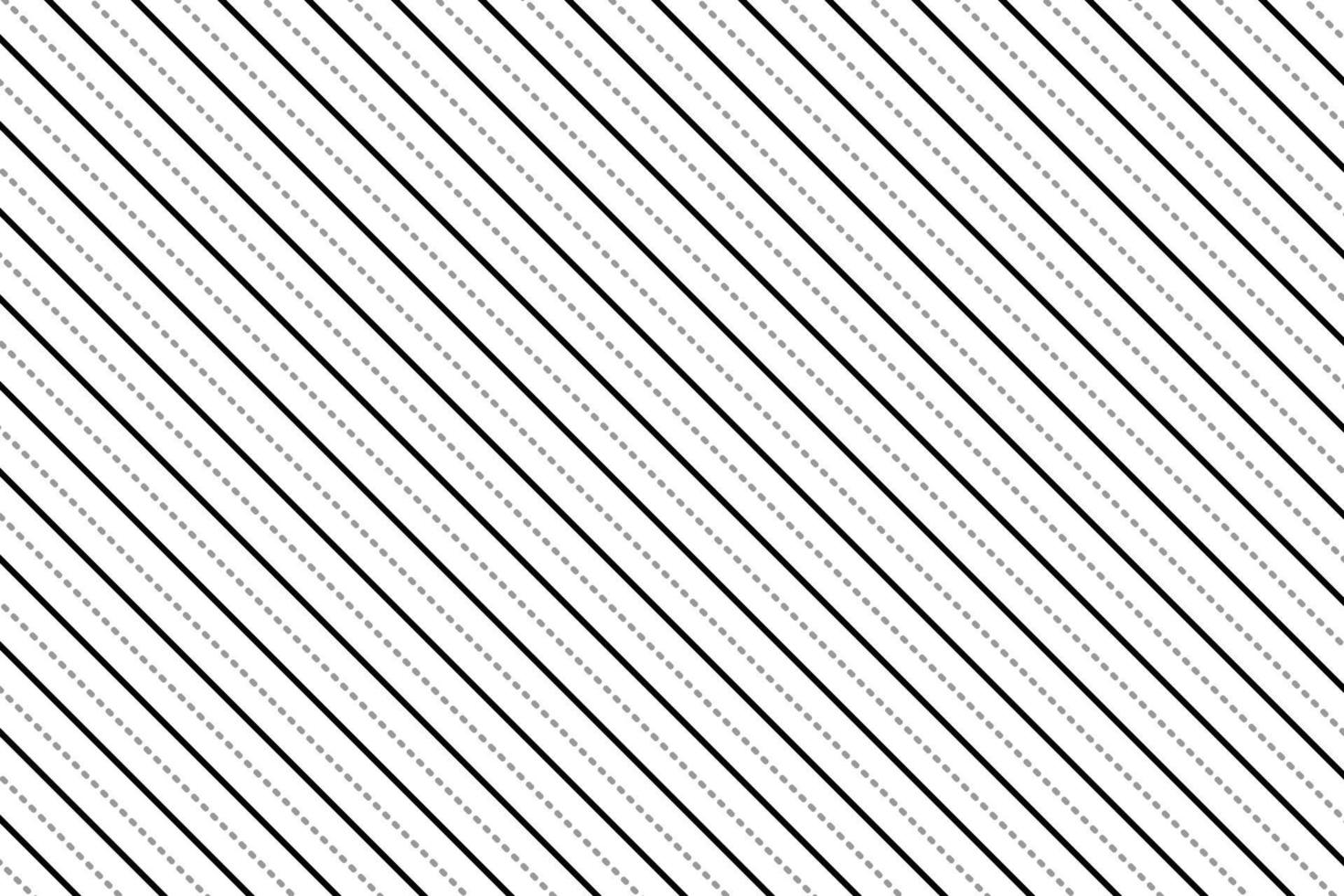 abstract seamless diagonal black line and dot line pattern. vector