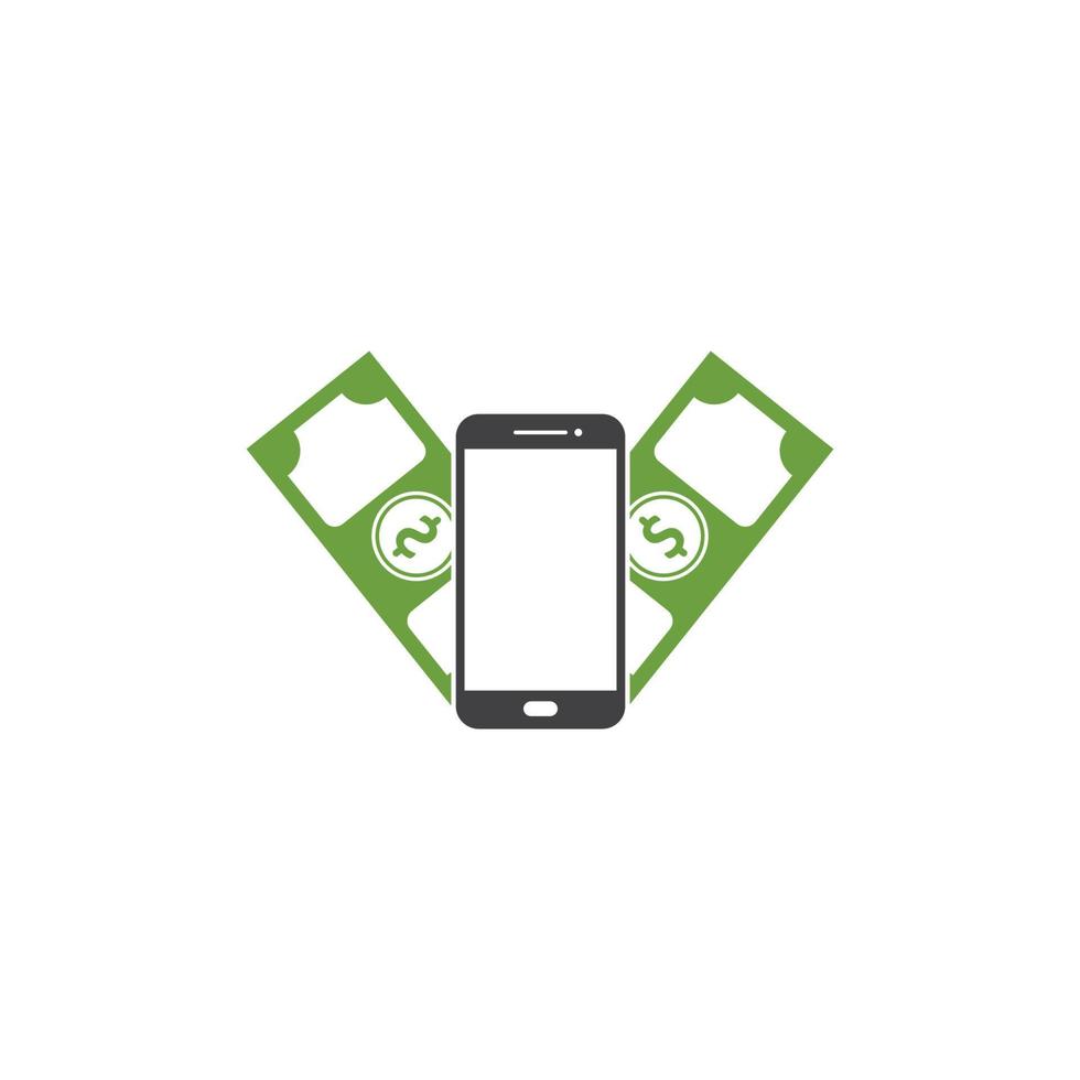 ilustración de vector de icono de logotipo de dinero