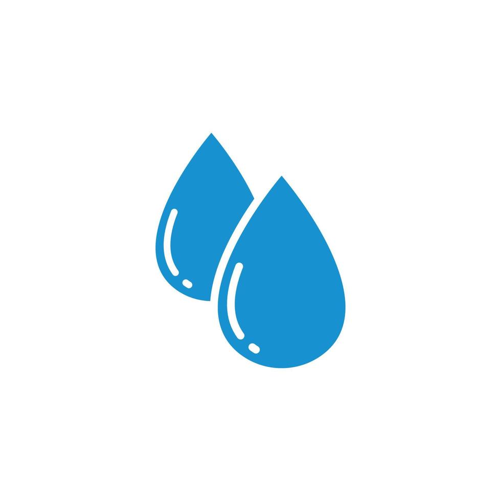 Ilustración de vector de plantilla de logotipo de gota de agua