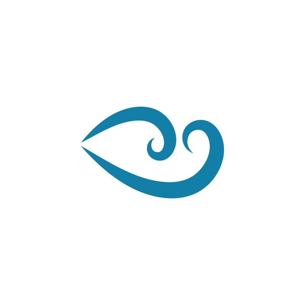 wind icon logo vector illustration