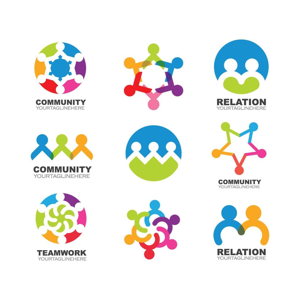 Community, network and social icon design vector