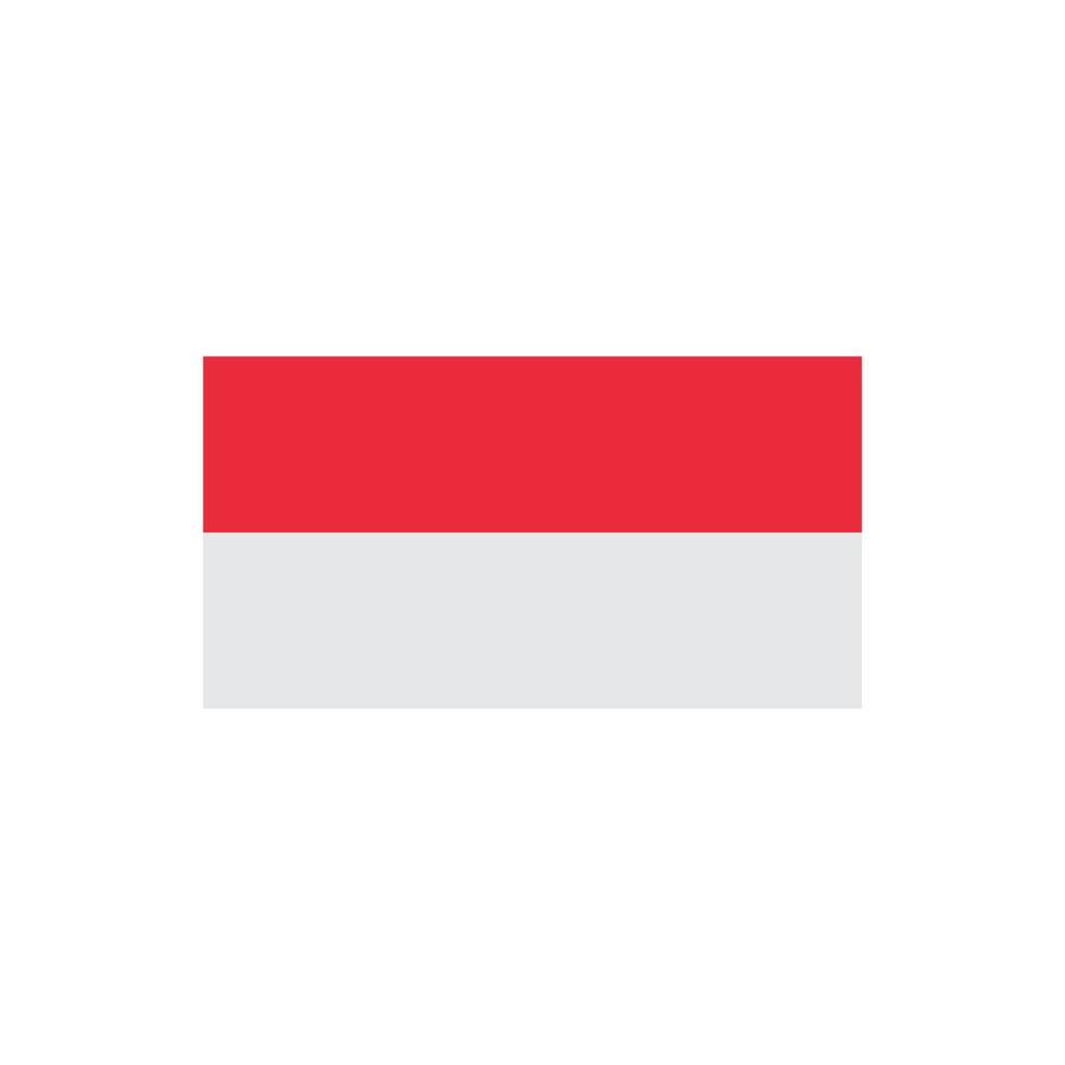 indonesian flag vector icon illustration