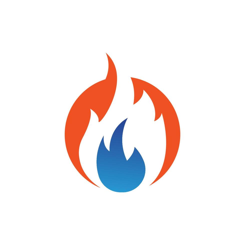 Fire flame Logo icon vector illustration design