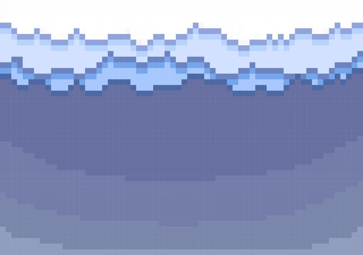 white cloud background in pixel art style 22148333 Vector Art at ...