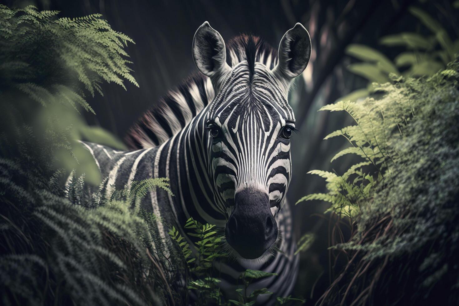 Zebra close-up. . photo