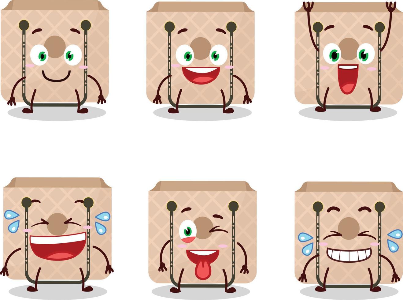 Cartoon character of women sling bag with smile expression vector