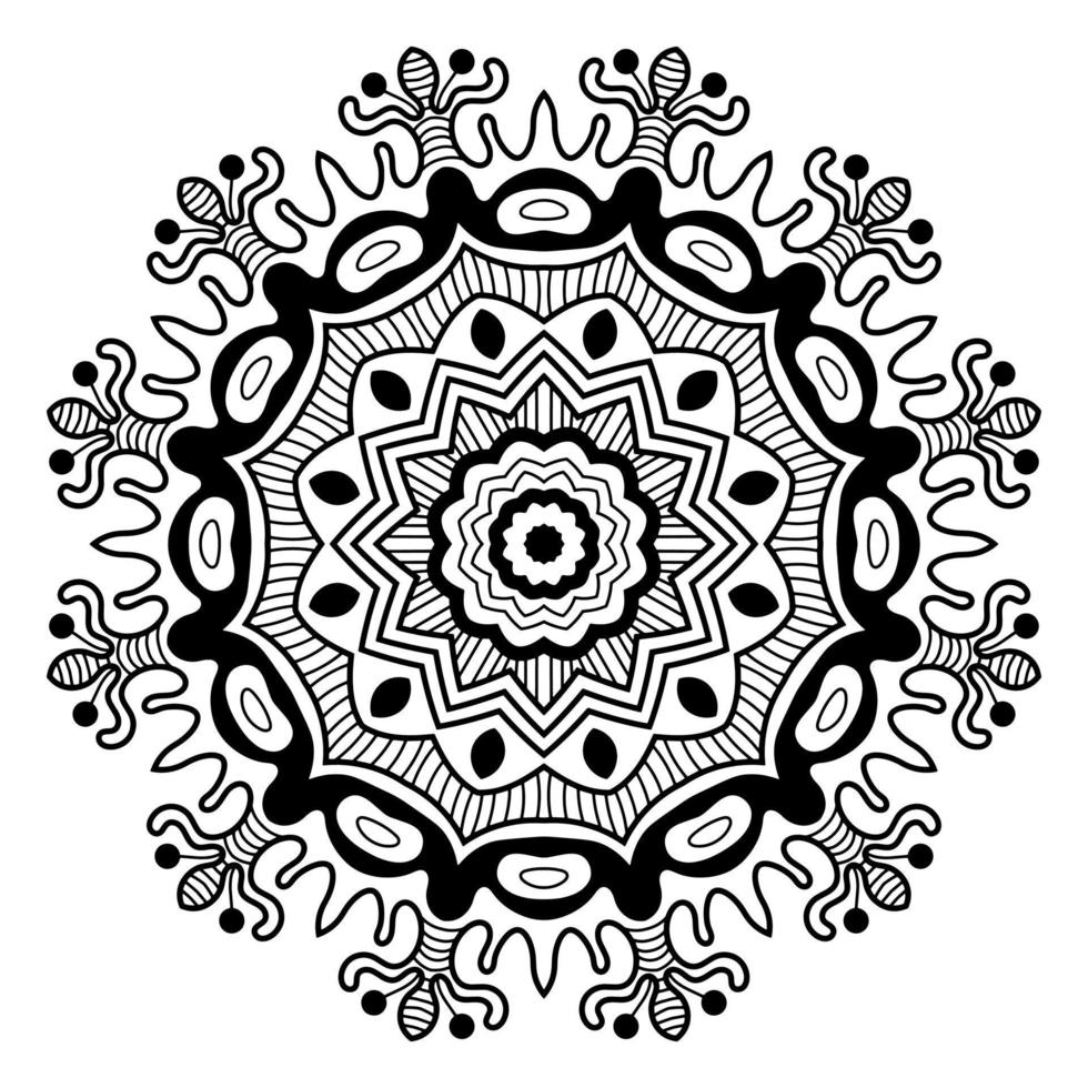 Mandala abstract shape vector