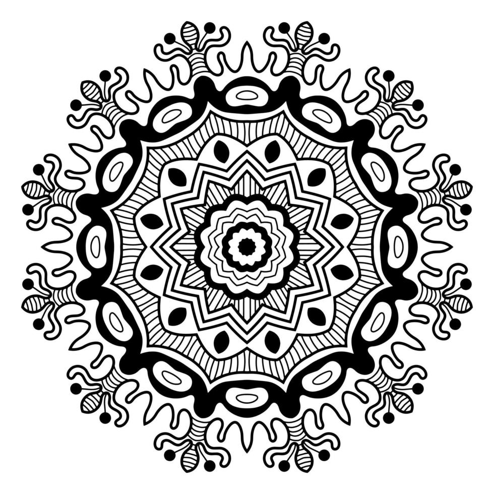 mandala resumen forma vector