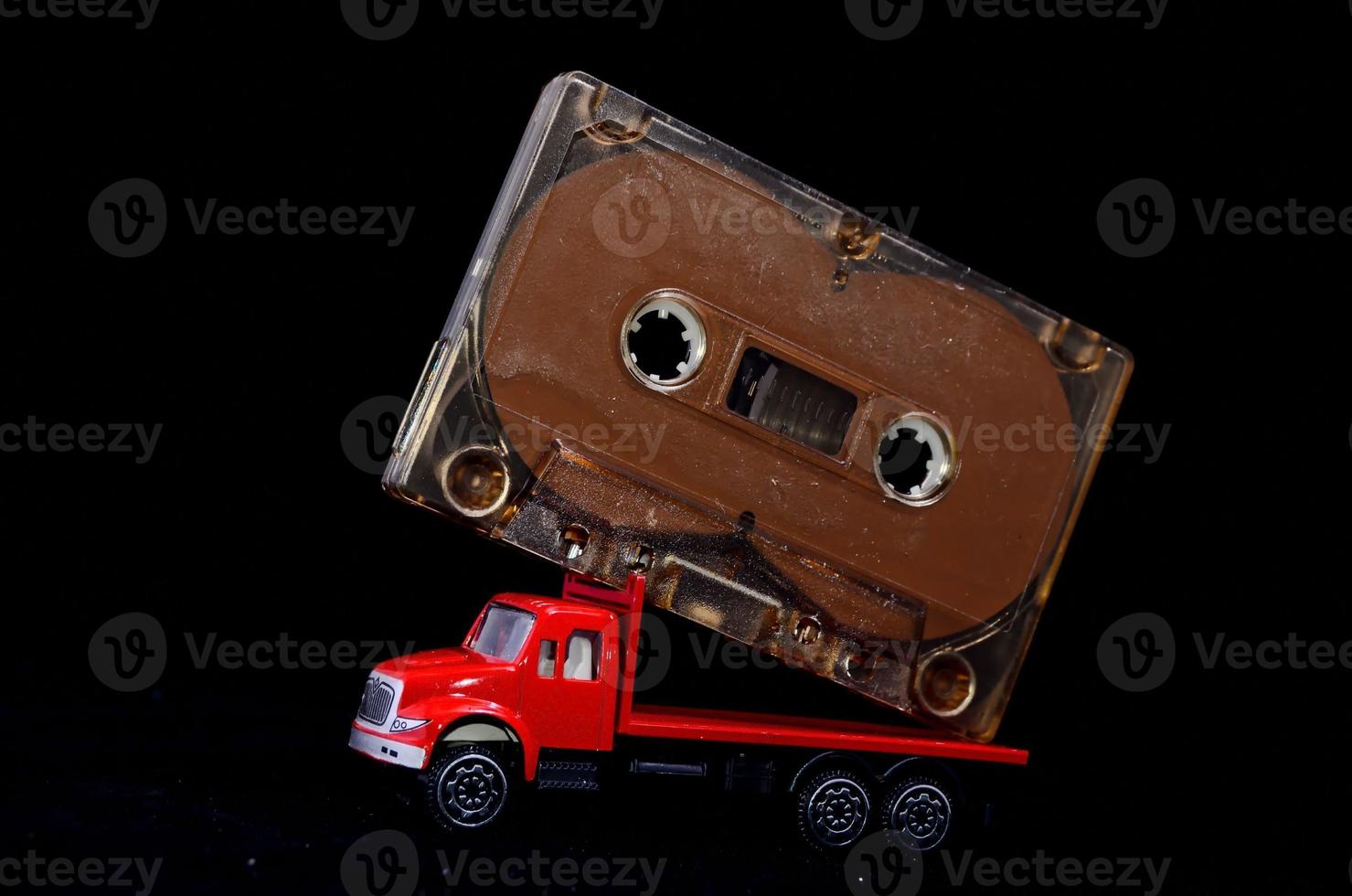 Toy car and a cassette photo