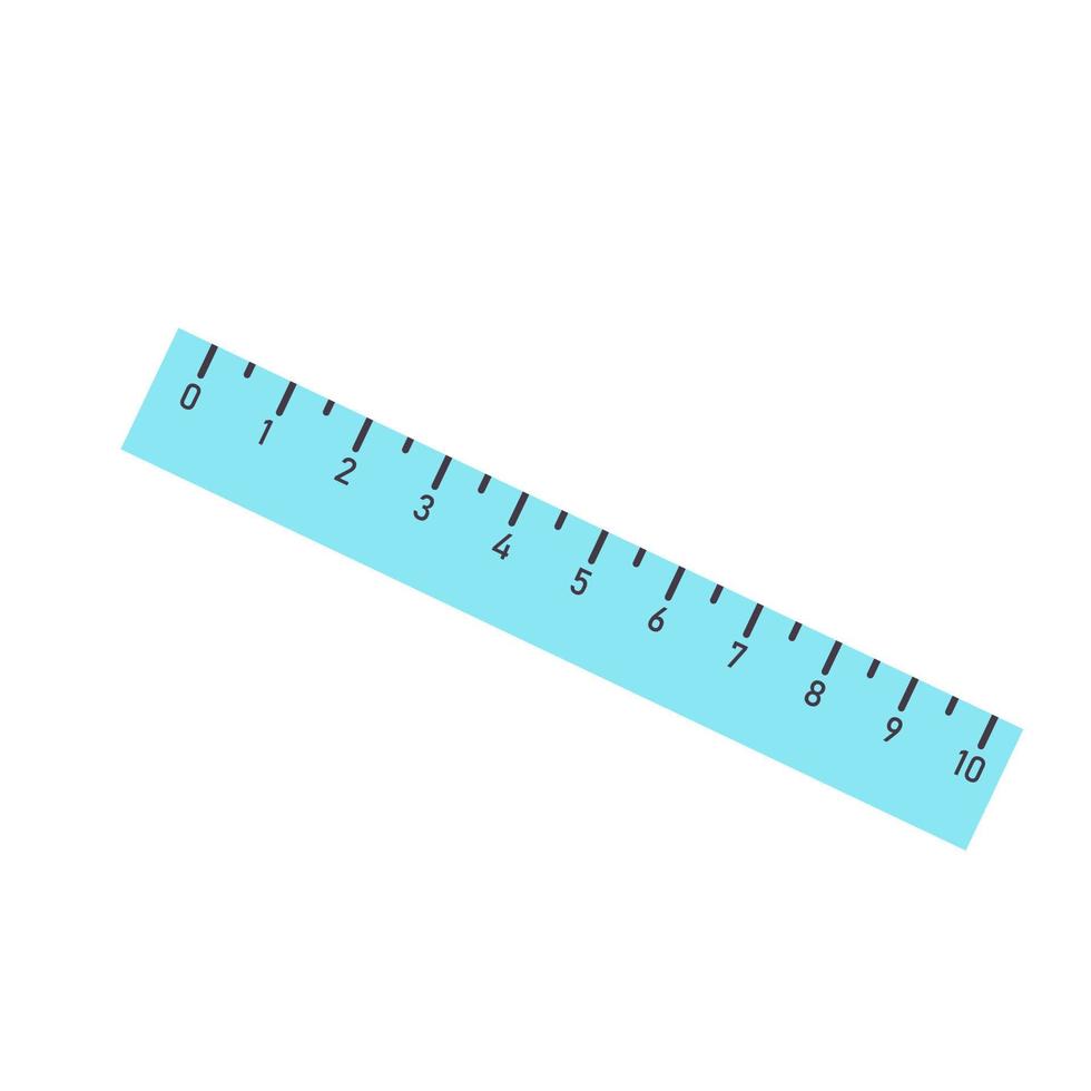 Ruler isolated on white background. Measurement and drawing tool. vector