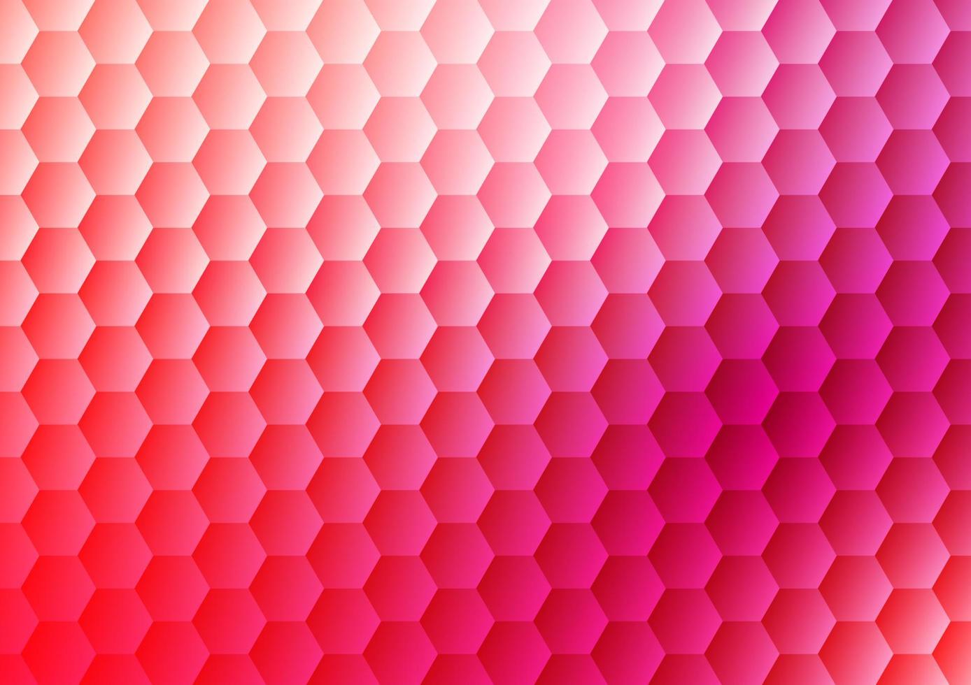 Abstract gradient pink hexagon pattern decorations line modern style vector background