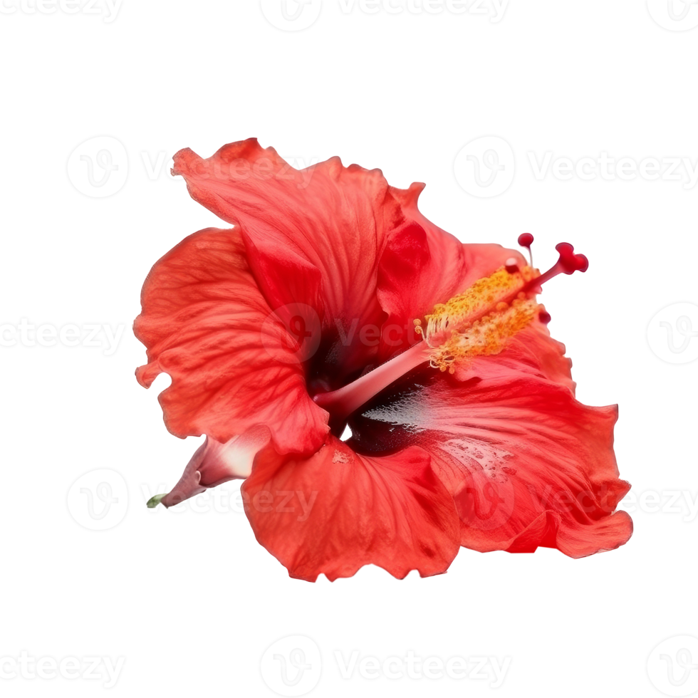 Hibiscus flower isolated. png