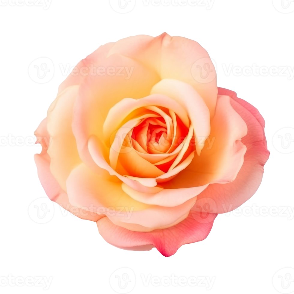 Rose flower isolated. png