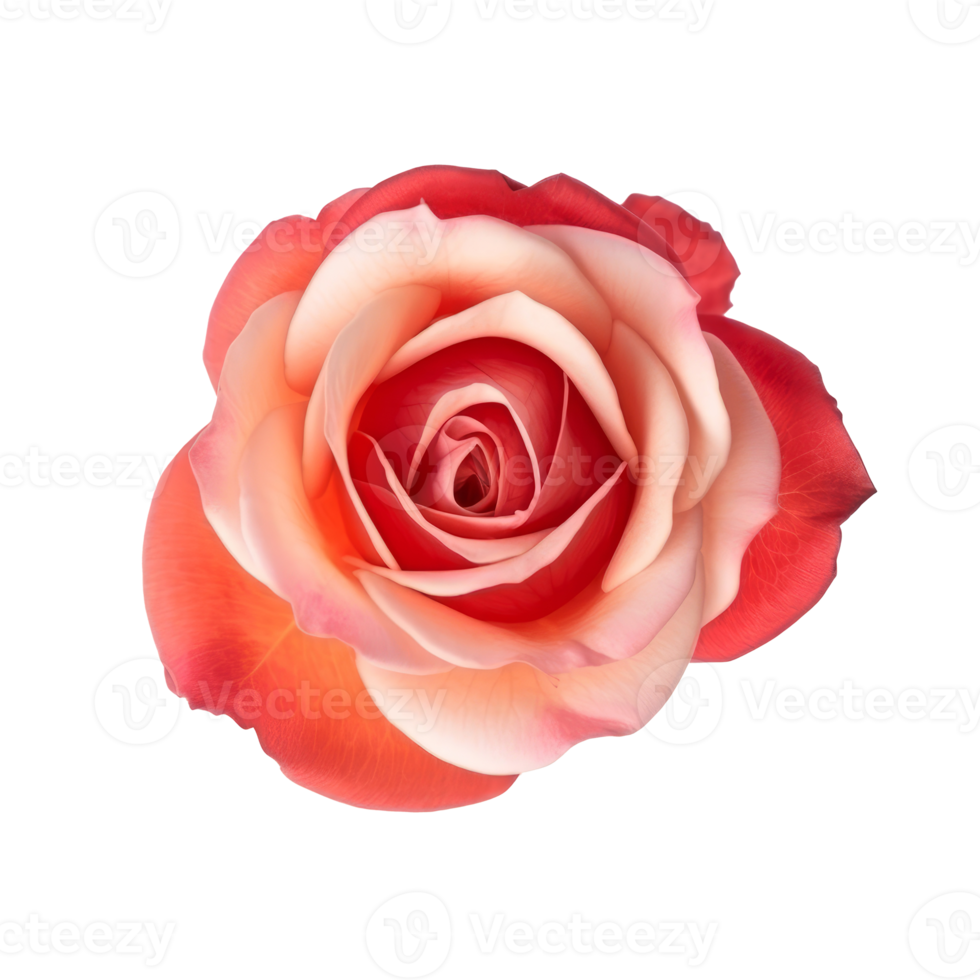 Rose flower isolated. png