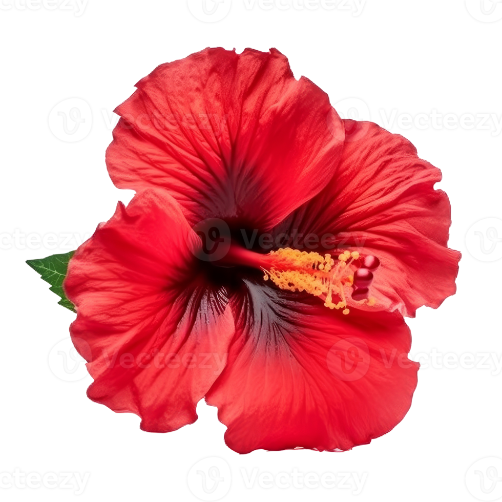 Hibiscus flower isolated. png