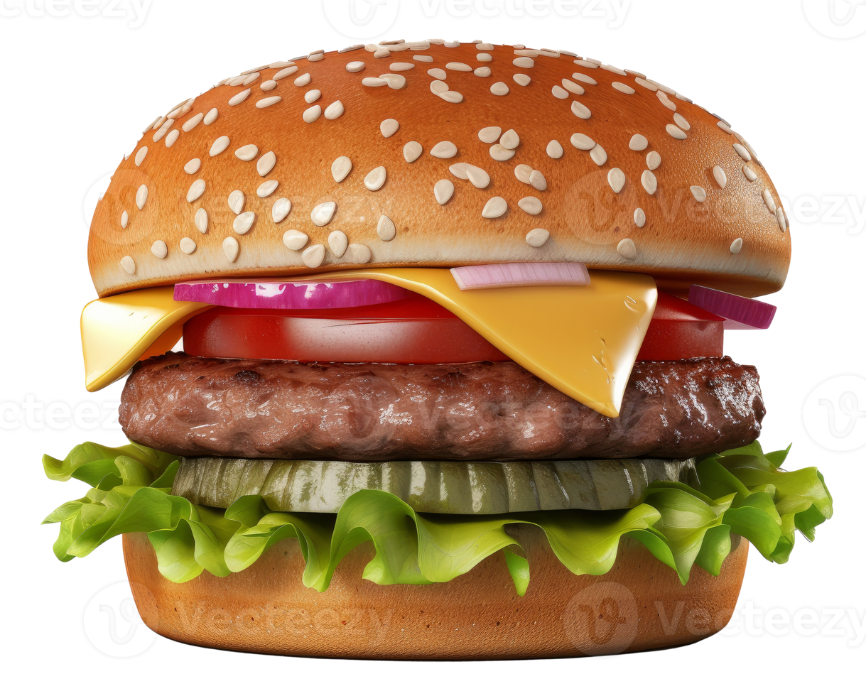 du boeuf Burger isolé. png