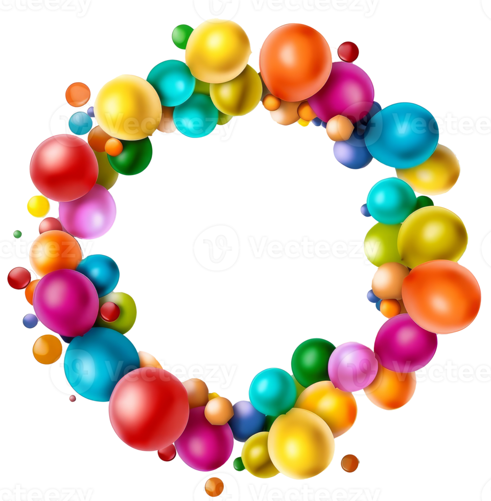 Circle balloon frame. png