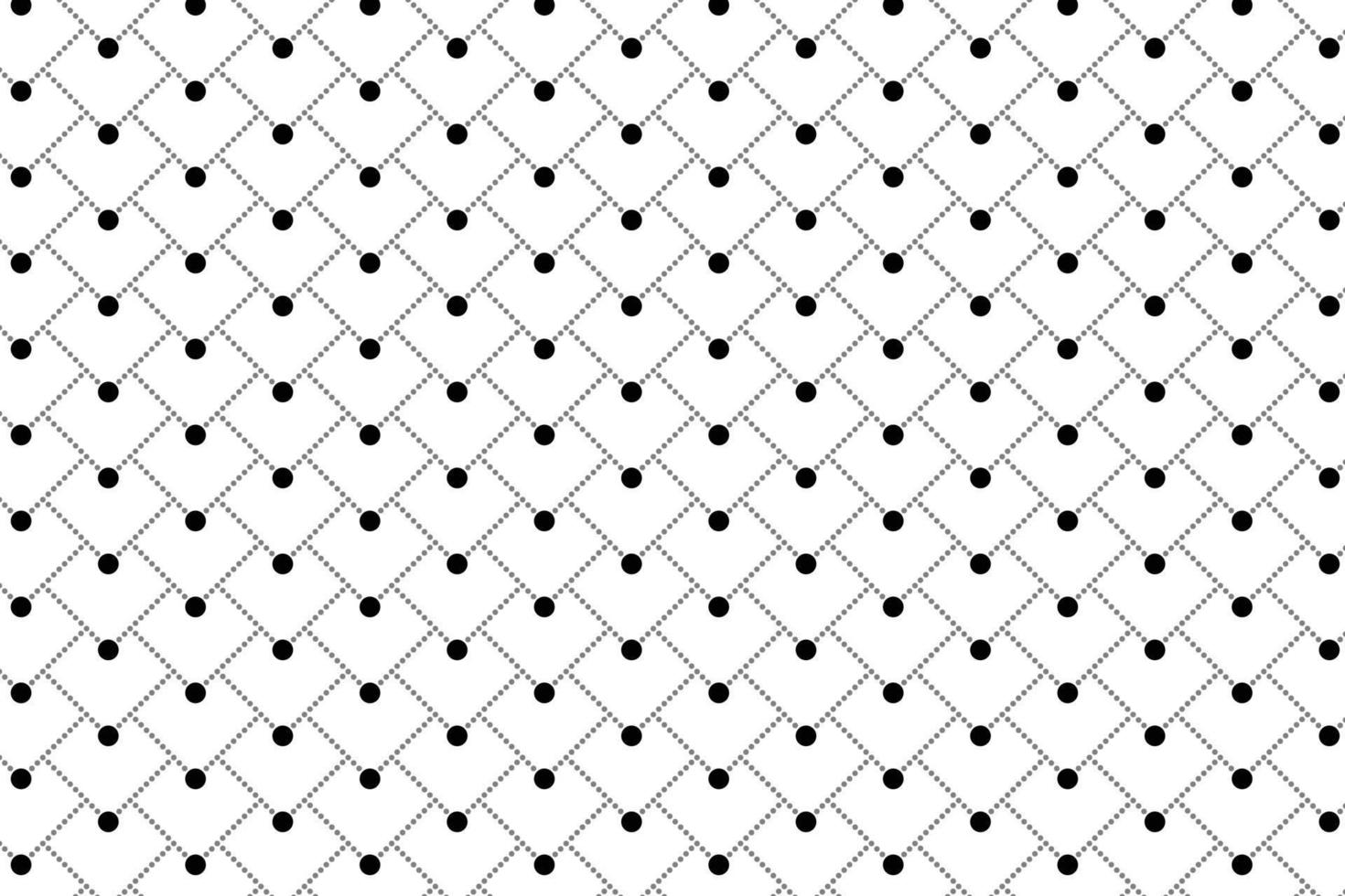 abstract seamless geometric black dot vector pattern.
