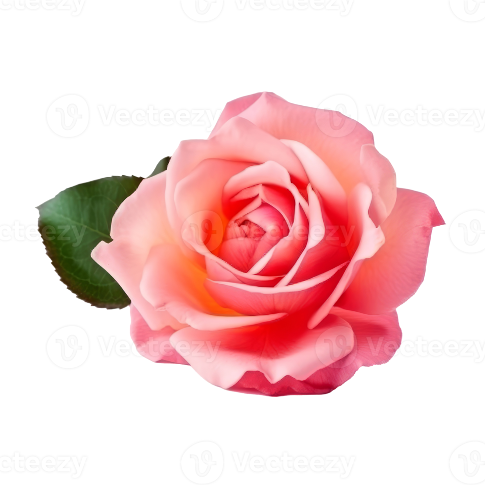 Rose flower isolated. png