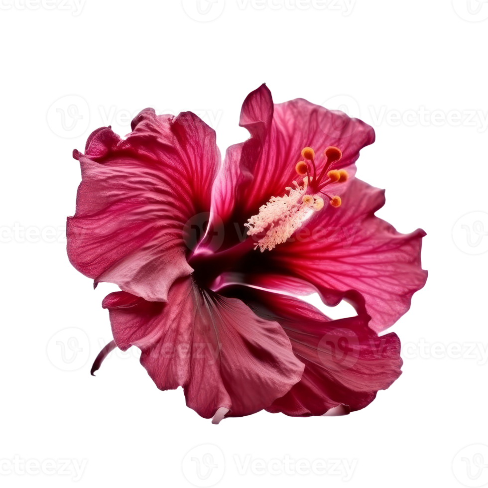 Hibiscus flower isolated. png