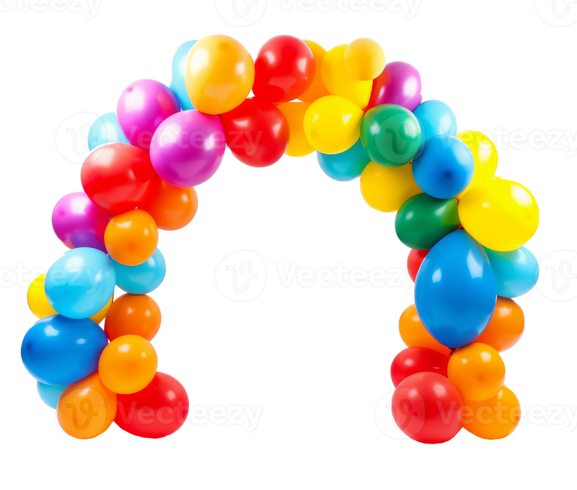 Balloon arch isolated. png