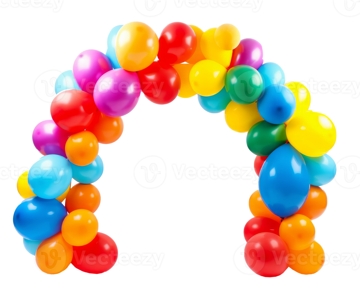 Balloon arch isolated. png