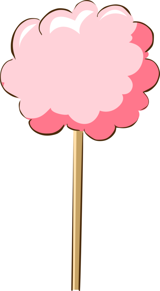 Cotton candy png graphic clipart design