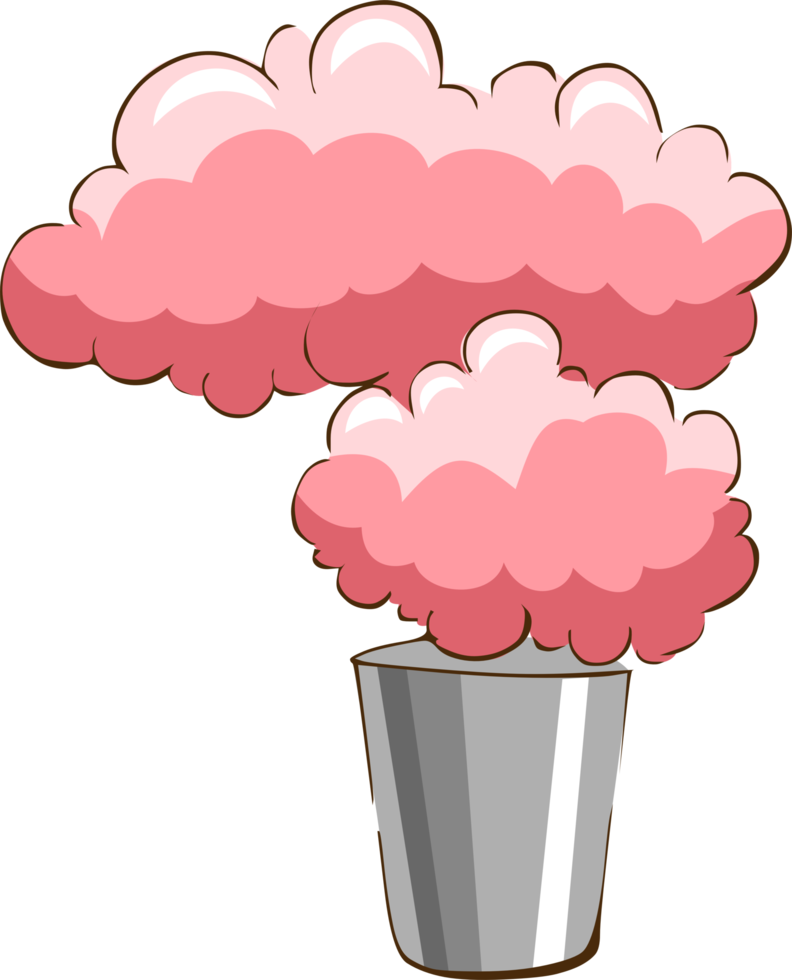 Cotton candy png graphic clipart design