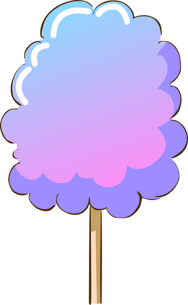 Cotton candy png graphic clipart design