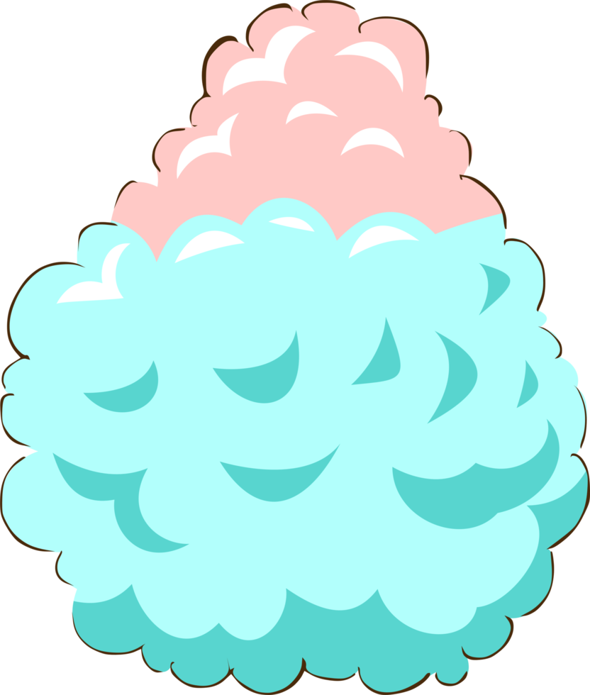 Cotton candy png graphic clipart design