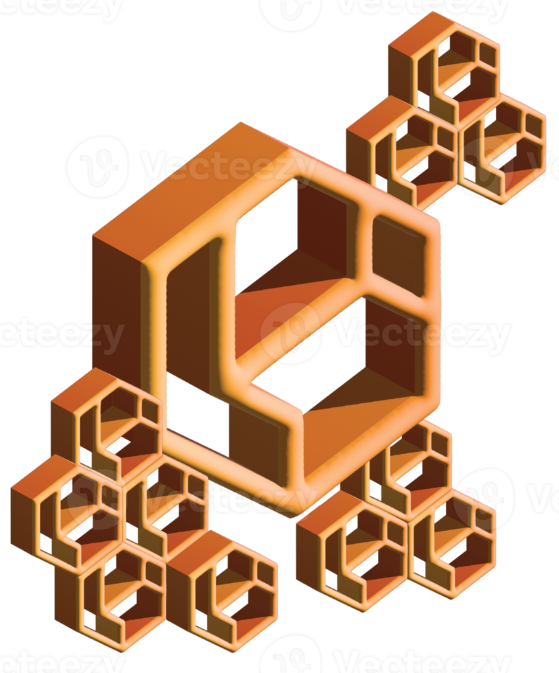 illustration graphic of 3d chemical molecule png