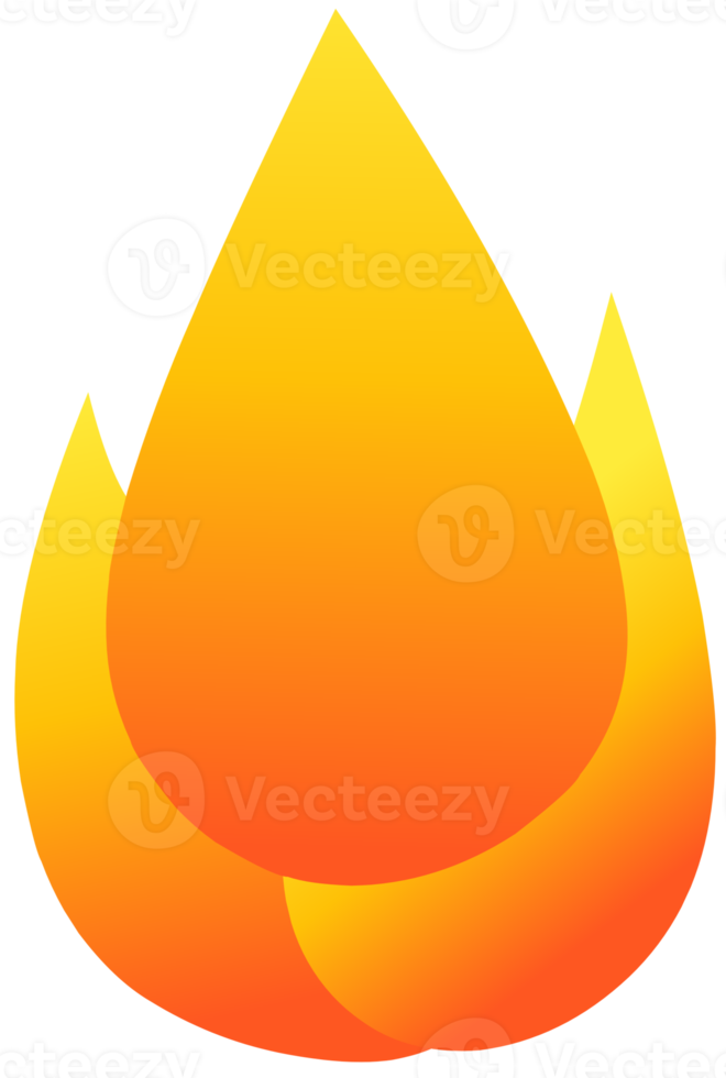 Illustrator graphic of flame gradient color png