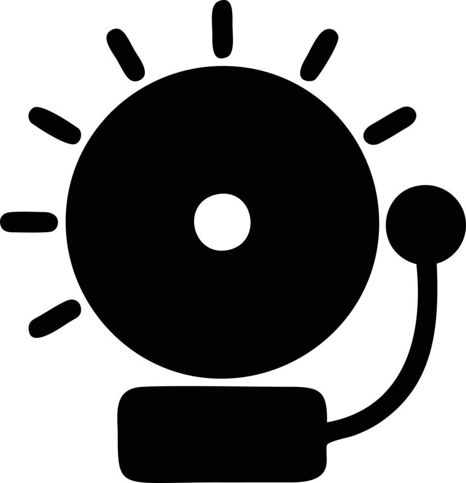 Bell notification icon symbol vector image. Illustration of the alarm alert symbol in EPS 10